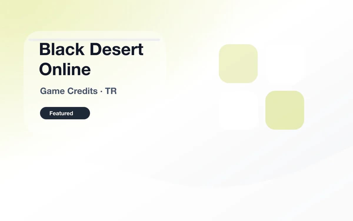 Black Desert Online 点券（土耳其） 封面