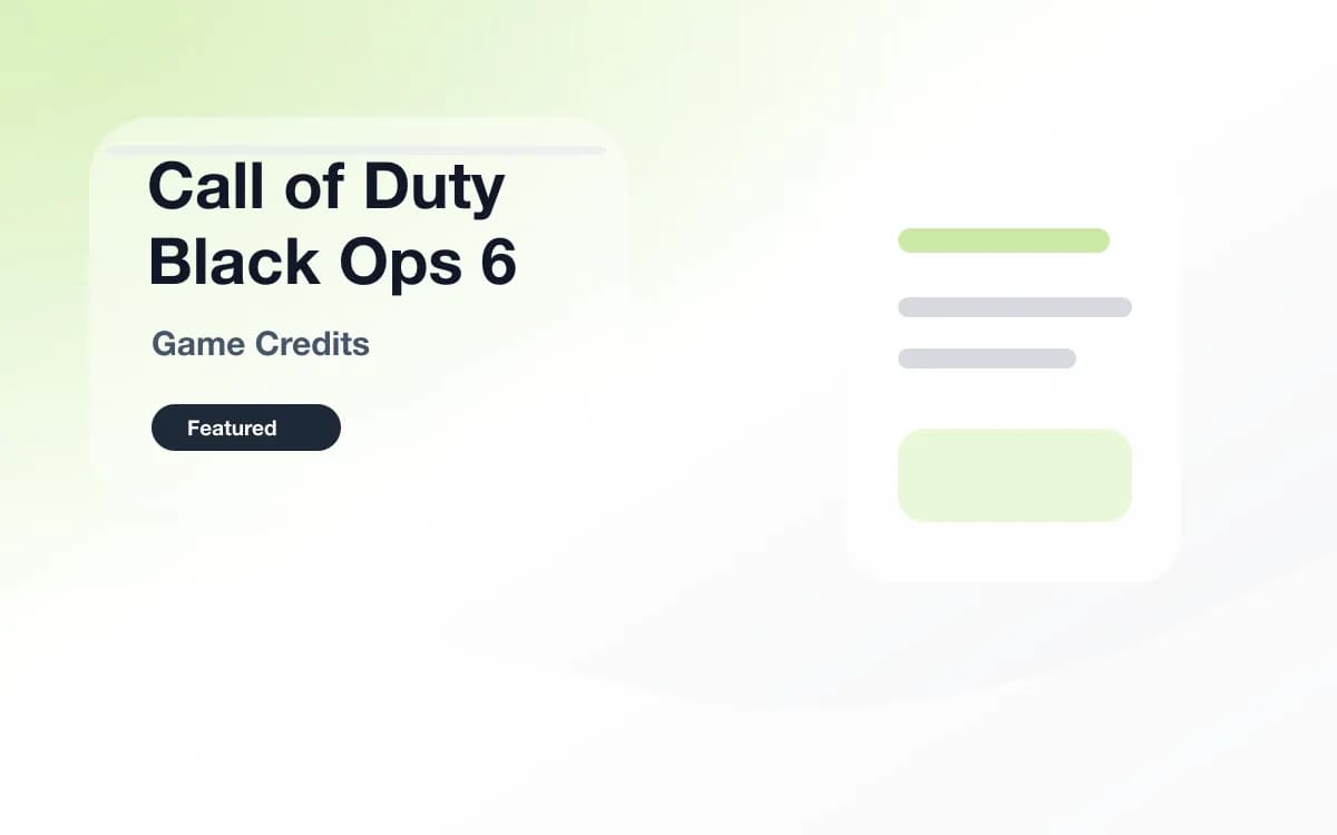 Call of Duty Black Ops 6 点券 封面