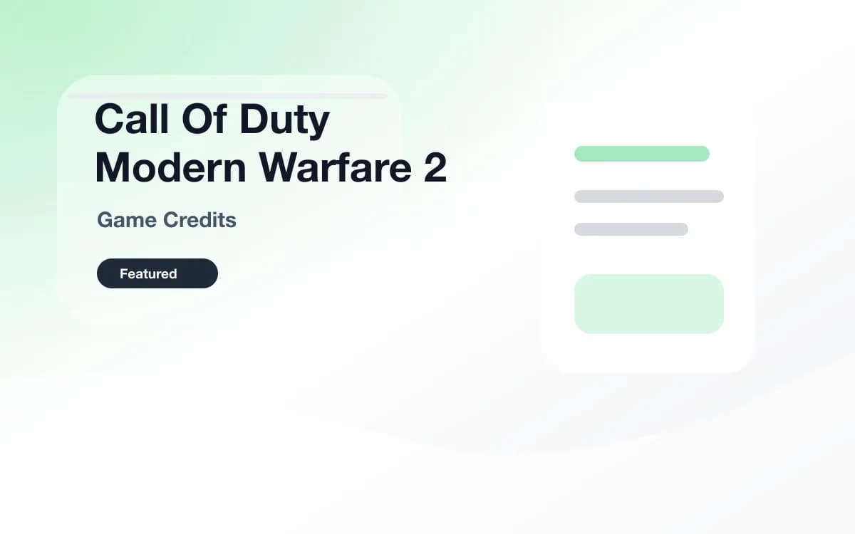 Call Of Duty Modern Warfare 2 点券 封面