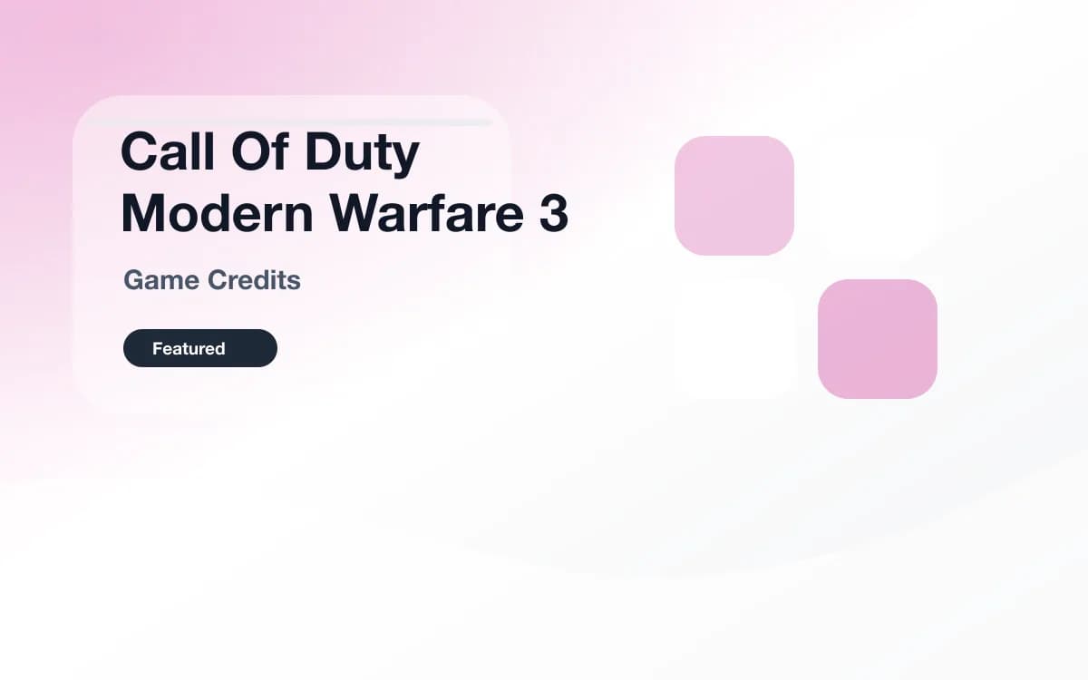 Call Of Duty Modern Warfare 3 点券 封面