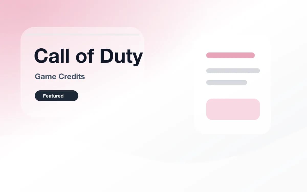 Call of Duty COD Points 点券 封面