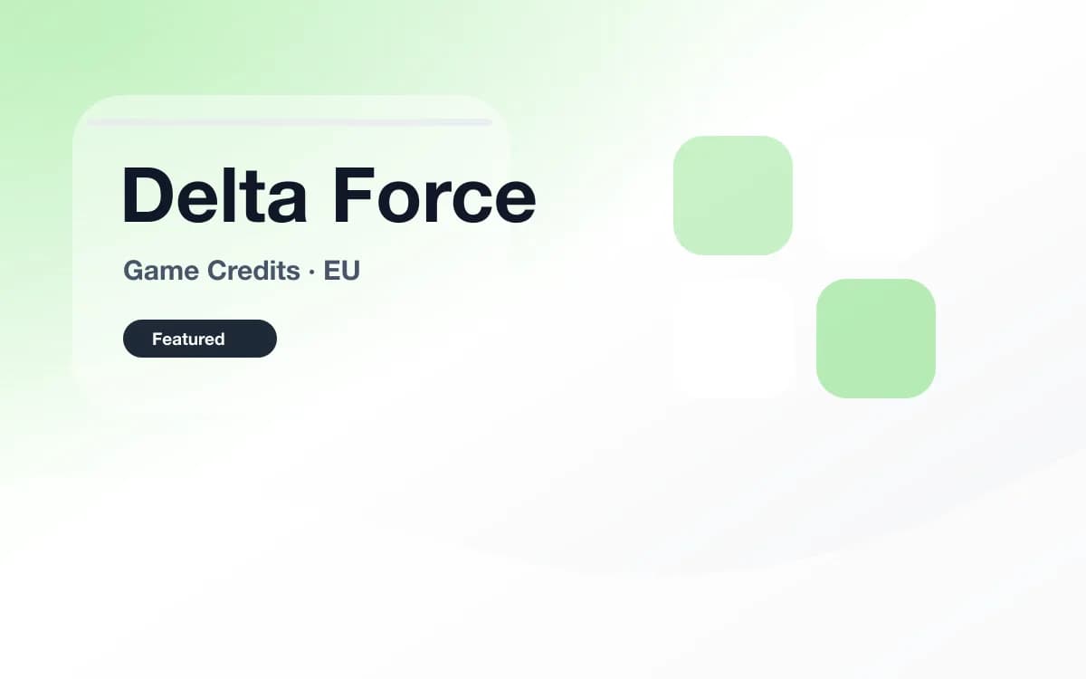 Delta Force 点券（欧洲） 封面