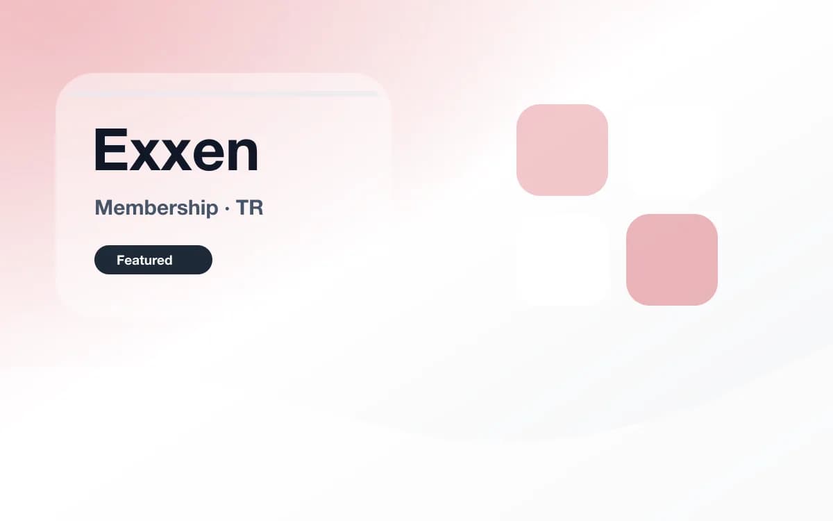 Exxen 会员（土耳其） 封面