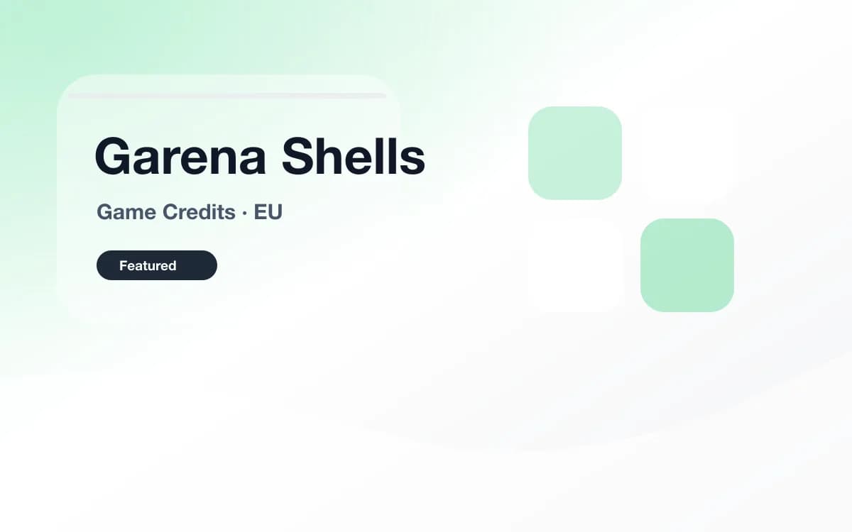 Garena Shells 点券（欧洲） 封面