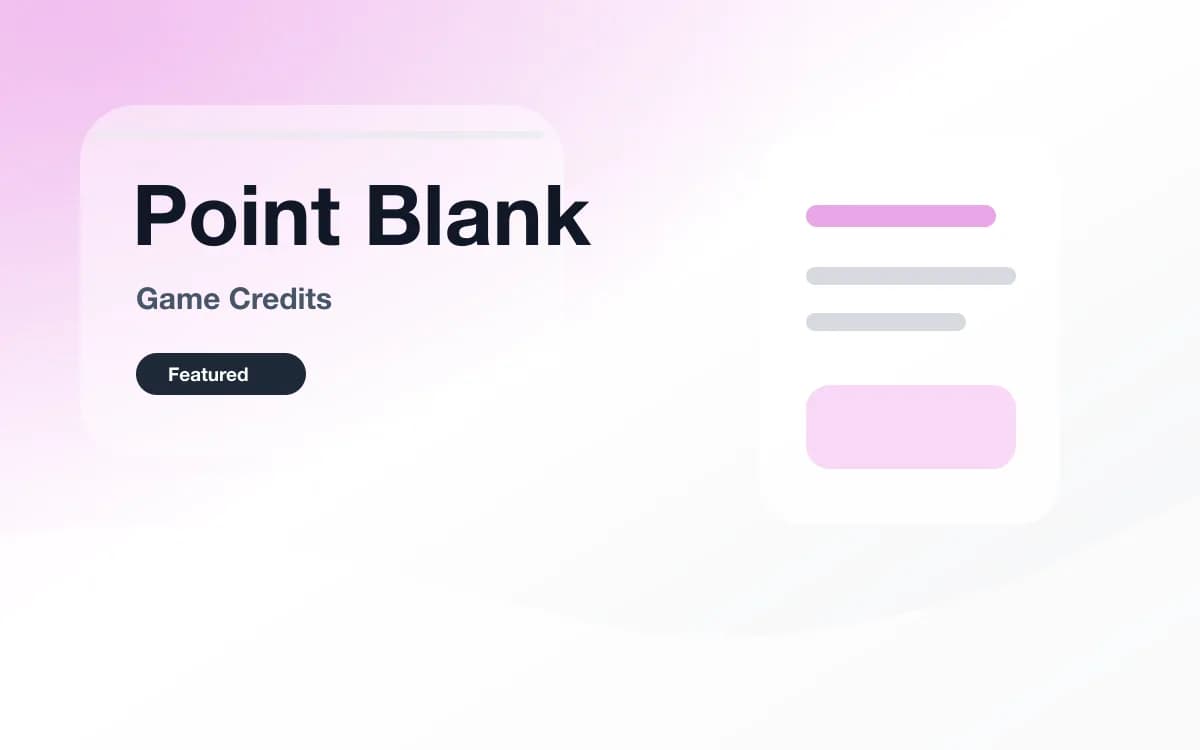 Point Blank 点券 封面