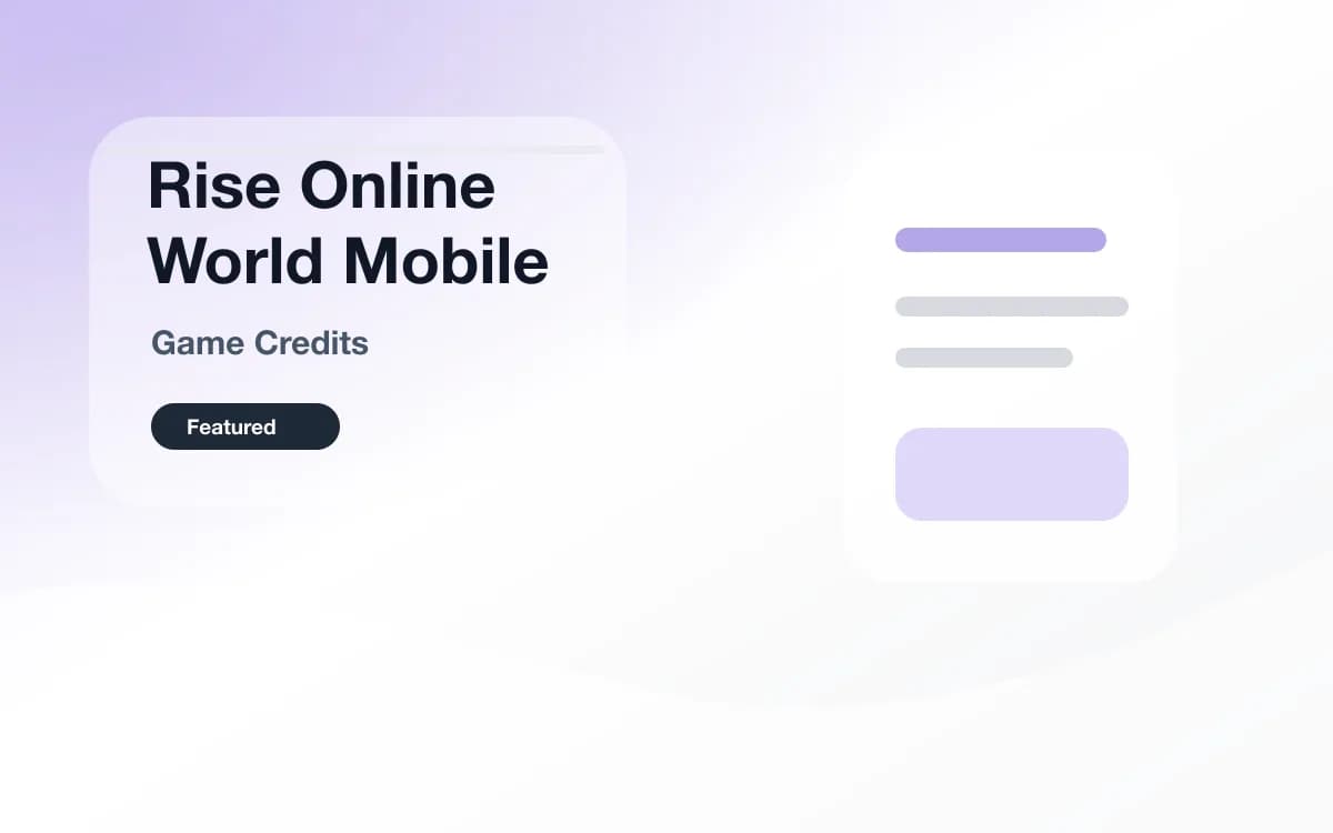 Rise Online World Mobile 点券 封面