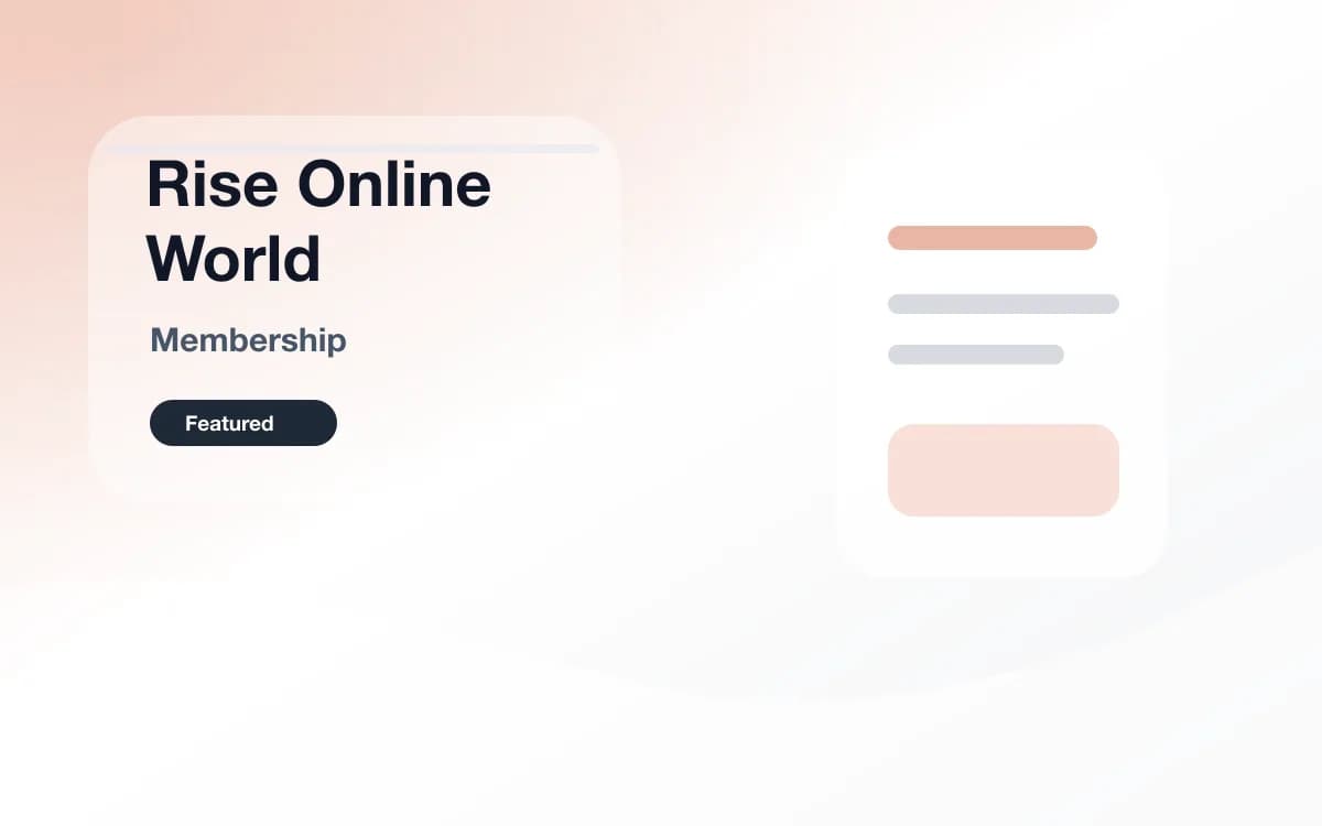Rise Online World 会员 封面