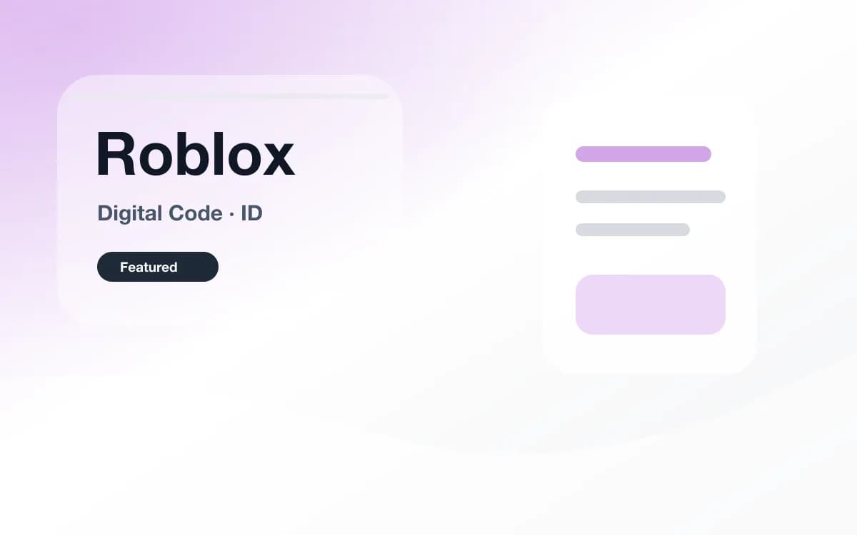 Roblox 电子兑换码（印度尼西亚） 封面