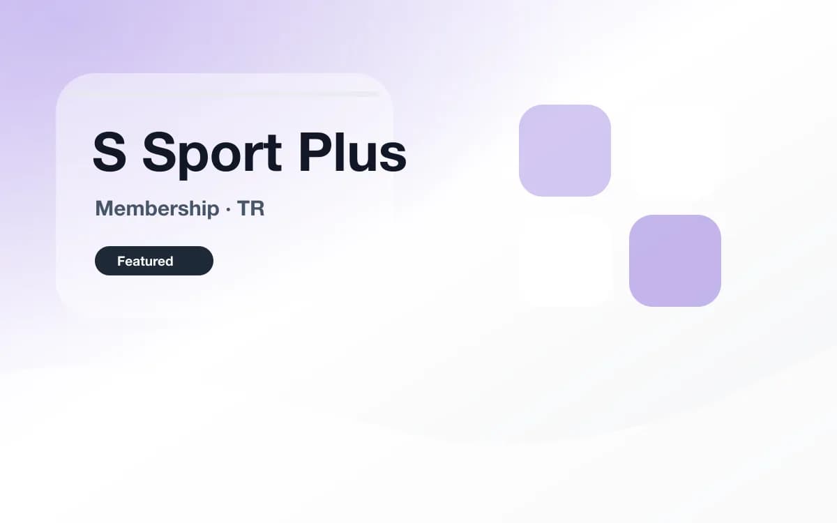 S Sport Plus 会员（土耳其） 封面