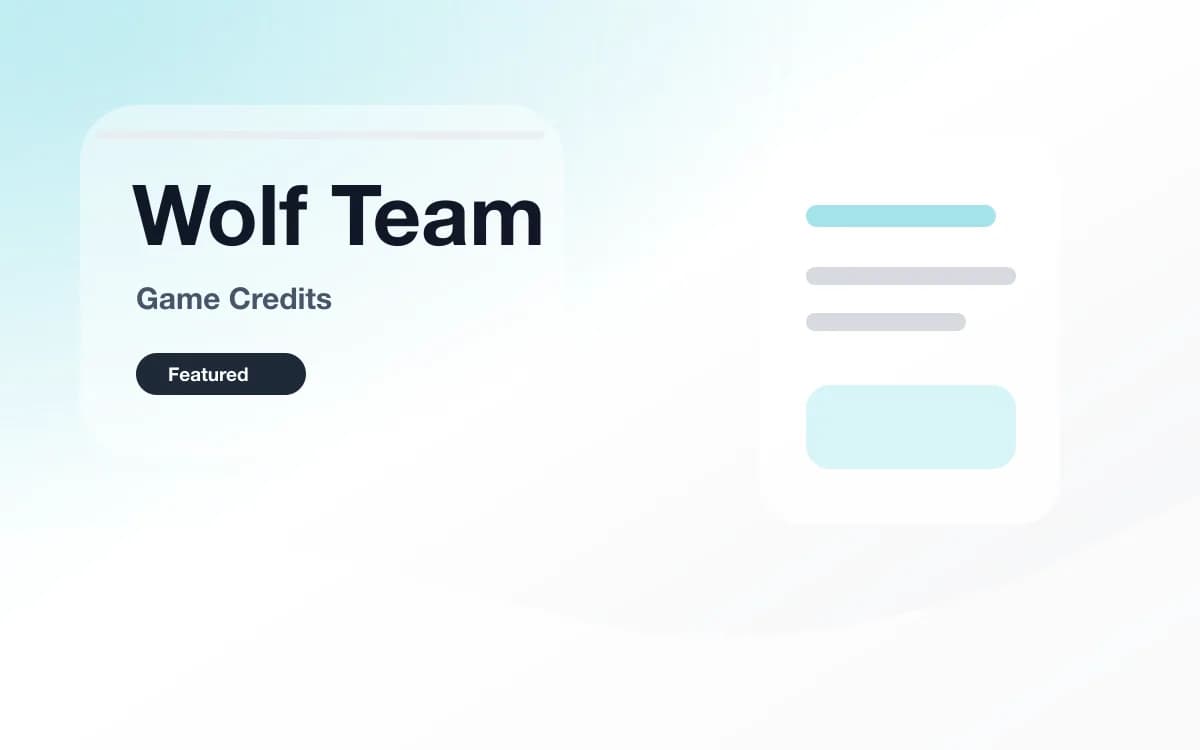 Wolf Team 点券 封面