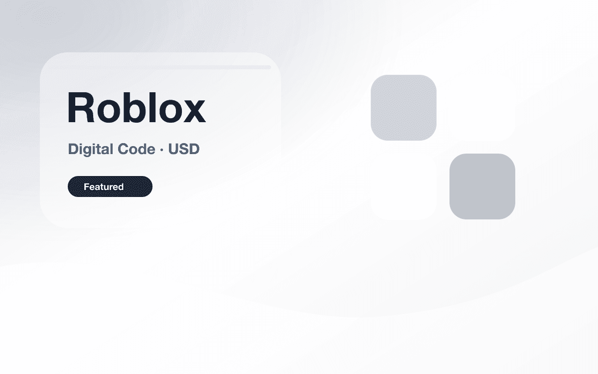 Roblox 电子兑换码（美元） 封面