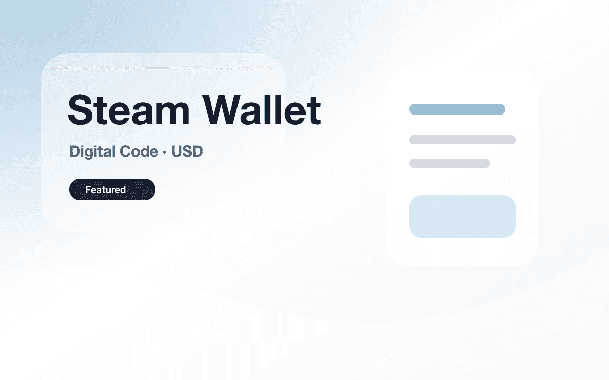Steam 钱包充值卡（美元） 封面