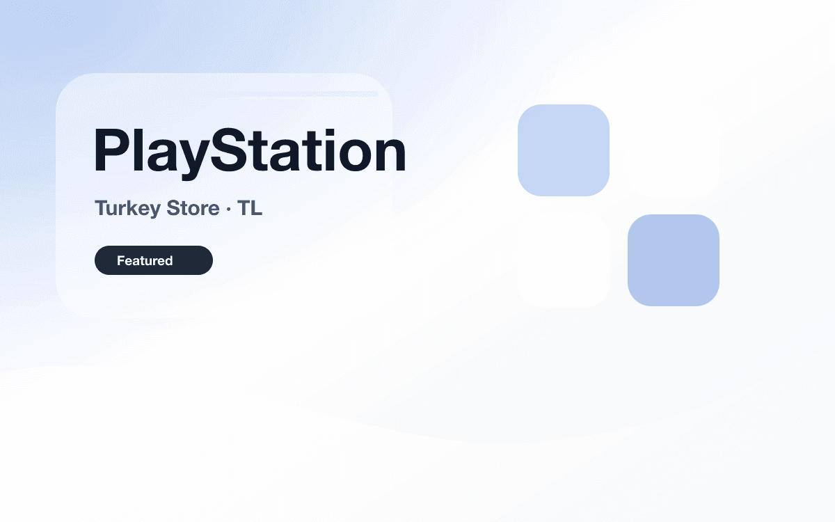 PlayStation 土耳其区电子兑换码 封面
